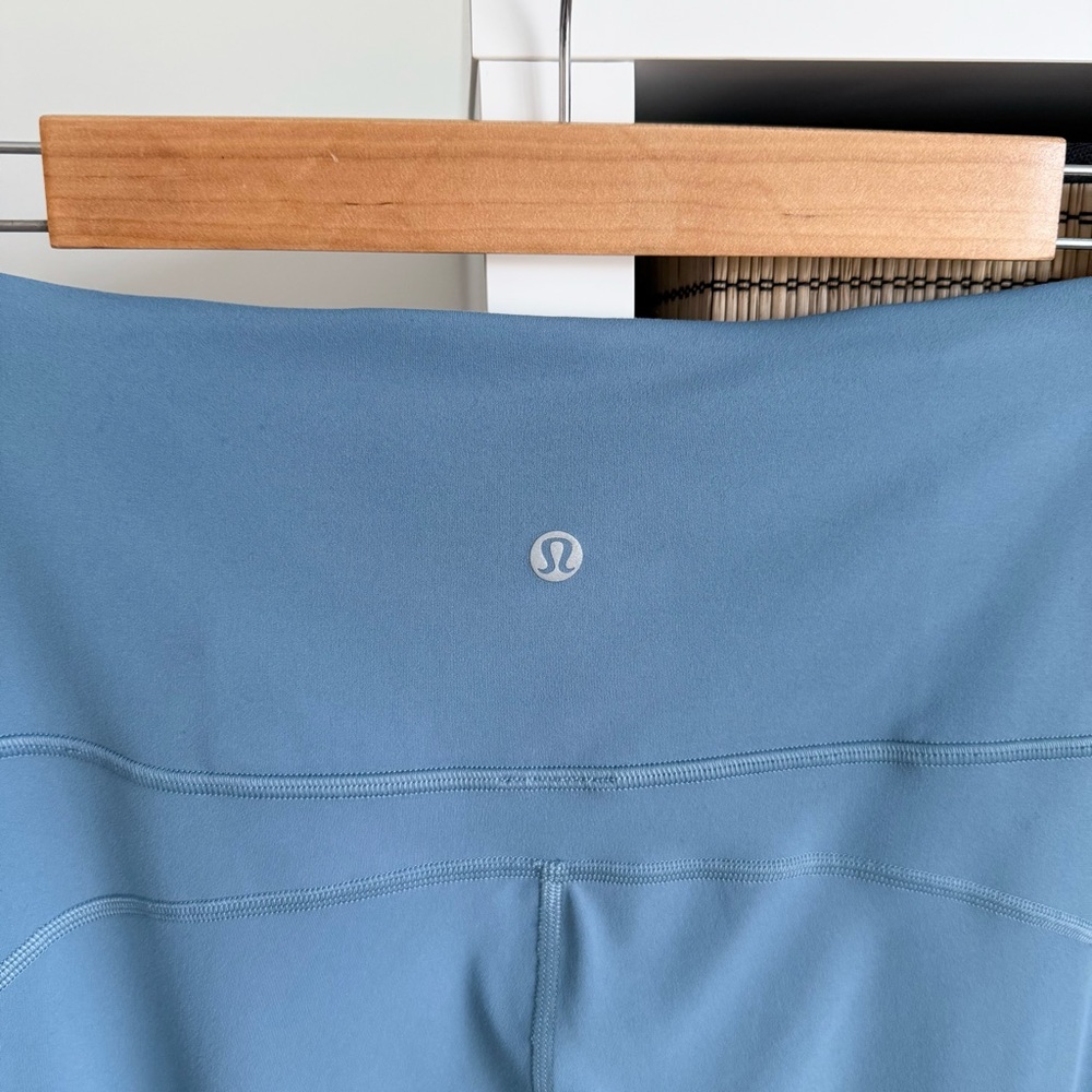 Lululemon Groove Super High Rise Flared Pants 30" Blue Sz 14 - Picture 6 of 10